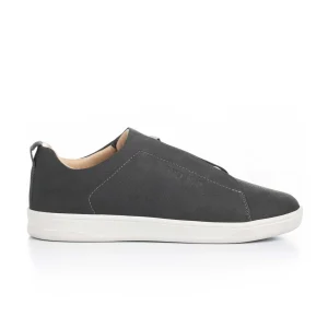 Cuero Nobuck Gris Asfalto