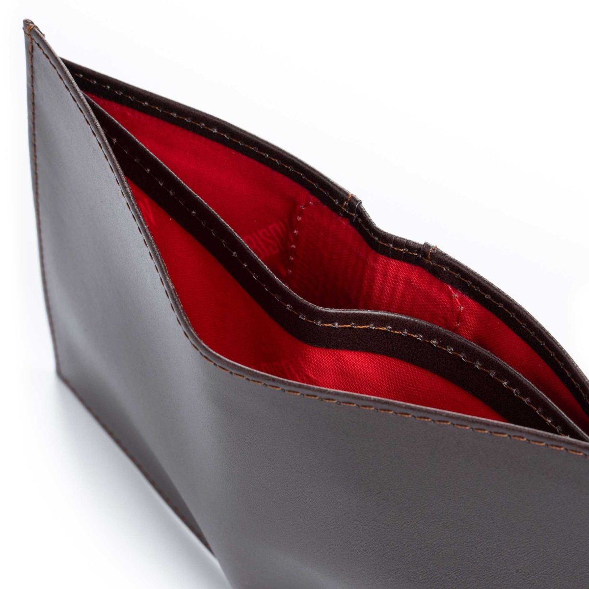 Billetera Vertical en Cuero Café para Hombre - Imagen 4