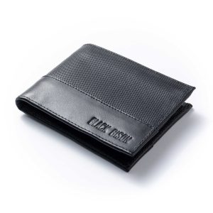 Billetera Horizontal en Cuero Negra para Hombre