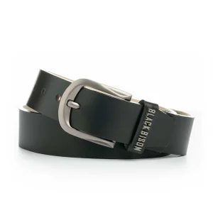 Cinturon Cuero Liso Negro