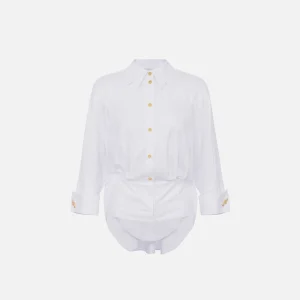 Elisabetta Franchi camisa de popelina de algodon