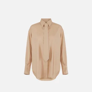 Elisabetta Franchi camisa de algodon con corbata