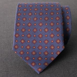 Corbata seda «Fiorenzi» azul