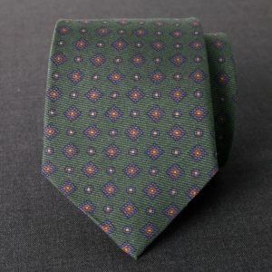 Corbata seda «Fiorenzi» verde