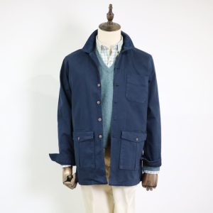 Sobrecamisa de algodón azul