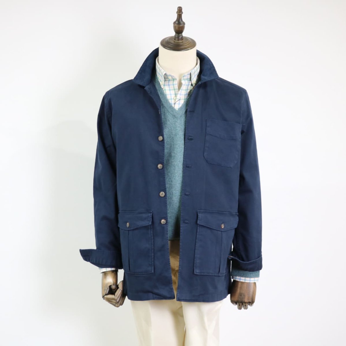 Sobrecamisa de algodón azul - Imagen 2