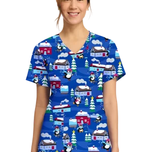 Casaca estampada mujer entallada invierno CK856