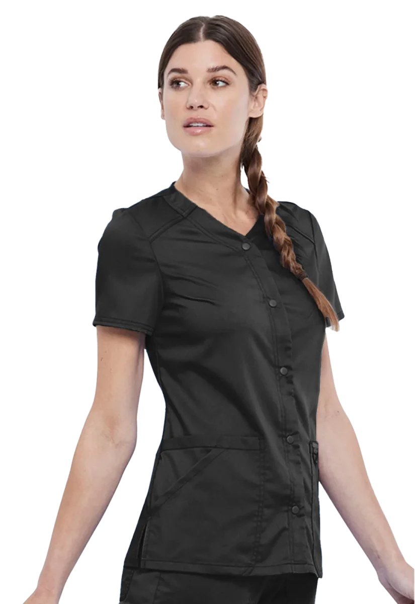 Casaca sanitaria Cherokee Revolution con broches ultra suave WW622 - Imagen 5