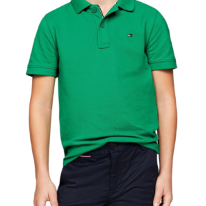 Tommy Hilfiger flag polo verde