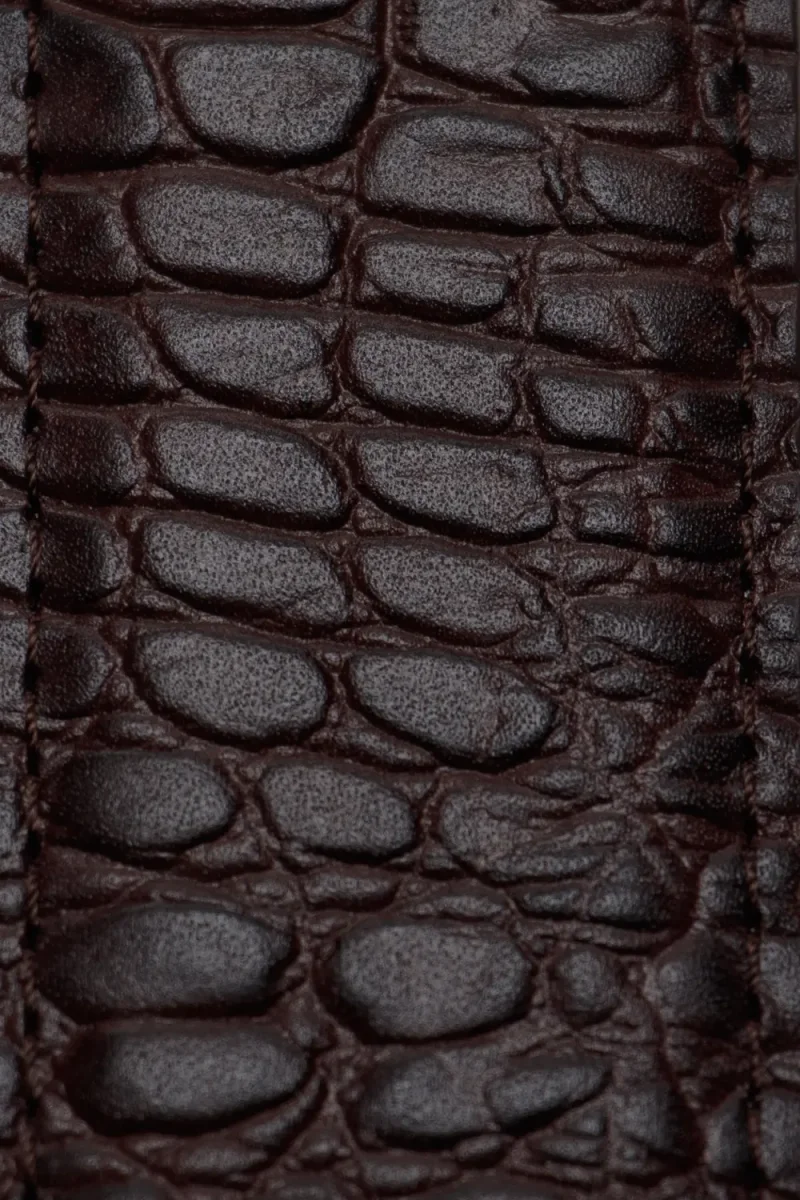 Cinturón-piel-coco-marrón-oscuro - Imagen 3
