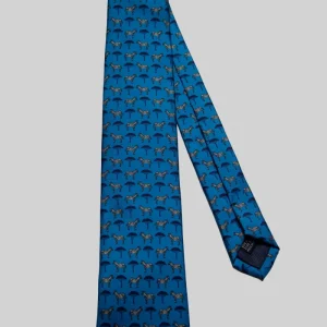 Corbata Cebras Azul Noche