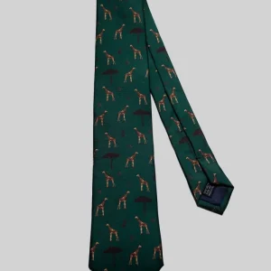 Corbata Jirafas Verde Oscuro