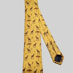 Corbata Jirafas Amarillo