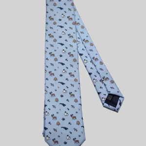 Corbata Pingüino Orca Reno Celeste