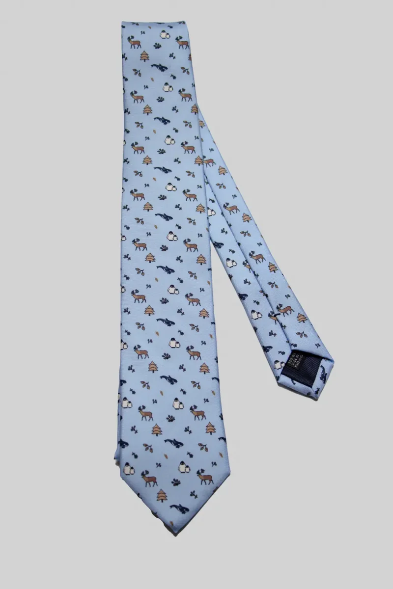 Corbata Pingüino Orca Reno Celeste - Imagen 2