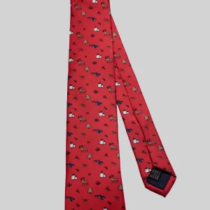 Corbata Pingüino Orca Reno Rojo