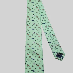 Corbata Pingüino Orca Reno Verde Pastel