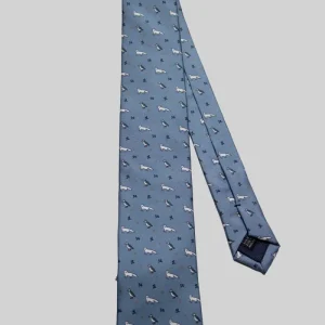 Corbata Zorro Polar Pingüino Azul Celestón