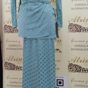 Matilde Cano conjunto pantalon saten lunares