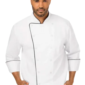 Chaqueta chef ejecutiva unisex barrera antifluidos DC42B
