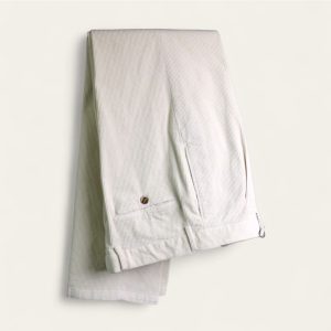 Pantalón de pana crudo con pinza