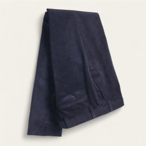 Pantalón pana marino sin pinza