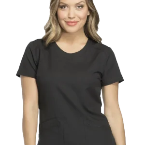 Casaca sanitaria mujer cuello redondo - Dynamix DK720