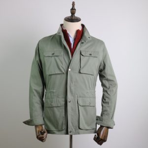 Parka algodón verde claro