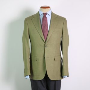 Chaqueta de lino verde claro