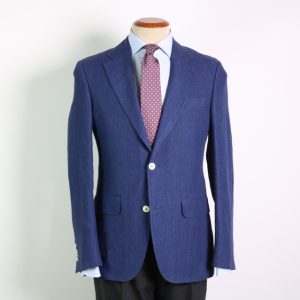 Chaqueta lino azulón