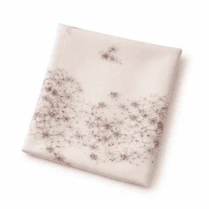 Fular de seda reversible Beige