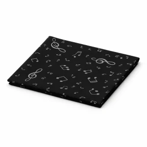 Fular negro notas musicales Julunggul