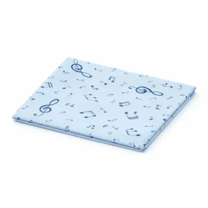 Fular blanco notas musicales
