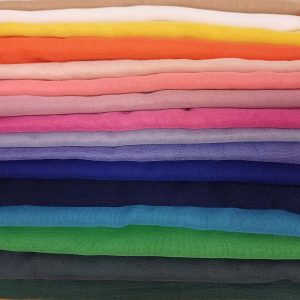 Fulares bufandas de algodón y viscosa colores lisos