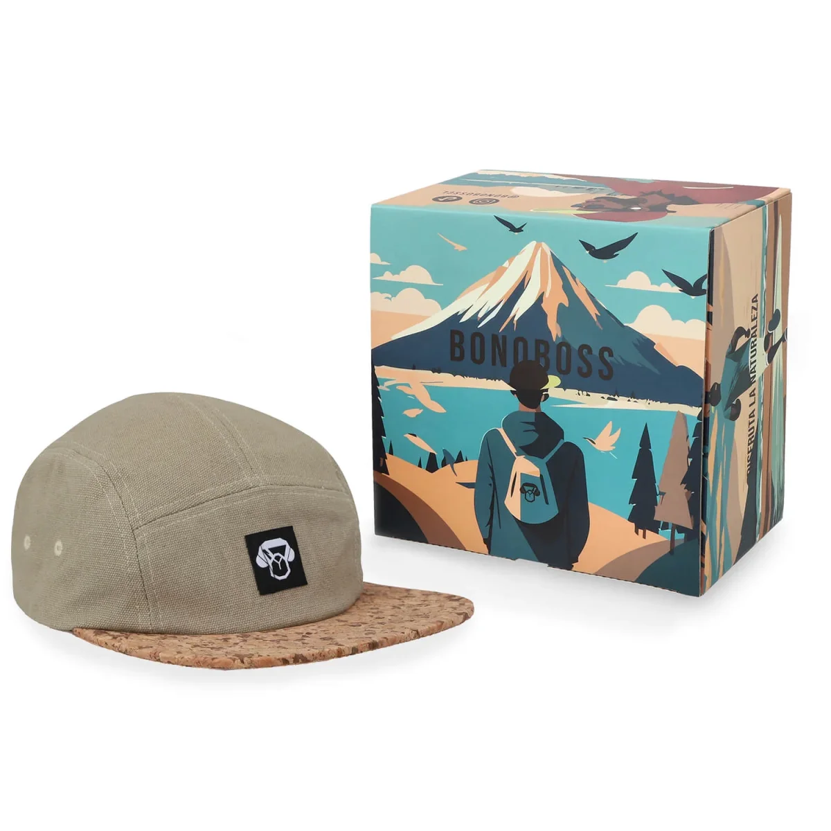 Jockey Corcho 5 Panel Olive - Imagen 4