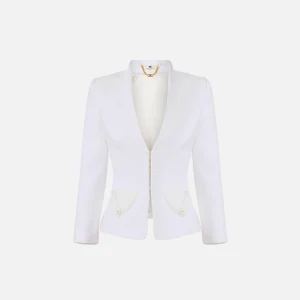 Elisabetta Franchi chaqueta de tweed boucle