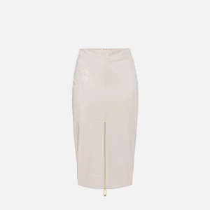 Elisabetta Franchi falda con textura estampado cocodrilo