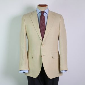 Chaqueta de lino beige
