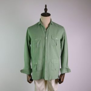 Camisa 4 bolsillos verde claro