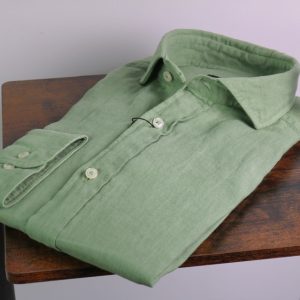 Camisa lino «lihgt green»
