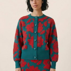 Rebeca floral verde