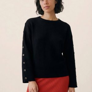 Jersey botones negro