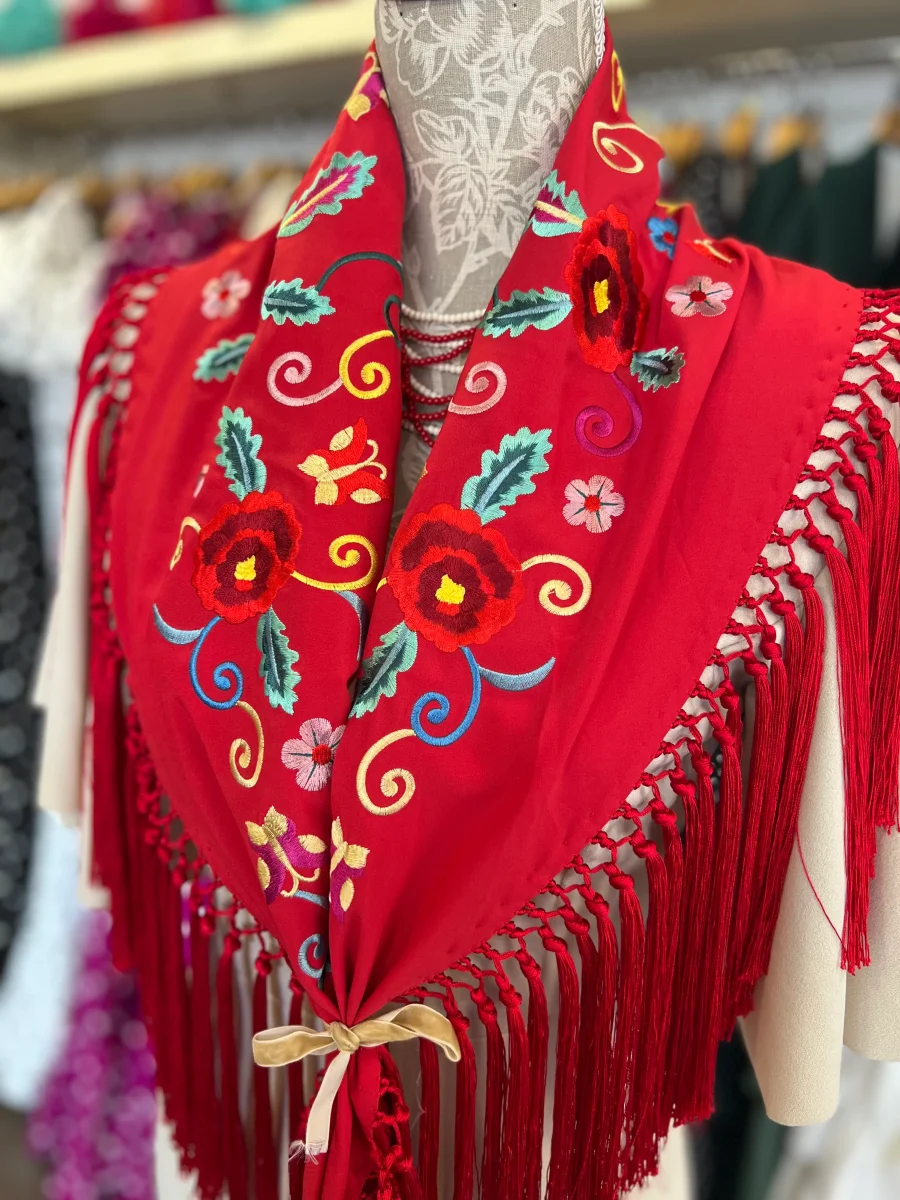 Mantón Granada Rojo - Imagen 3