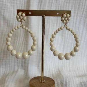 Pendiente Marta beige