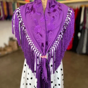 Mantón Juvenil Morado al tono