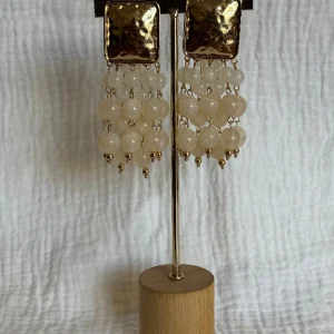Pendientes Lucía Beige