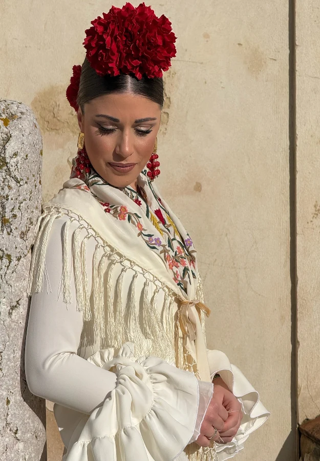 Mantón Candela beige - Imagen 4