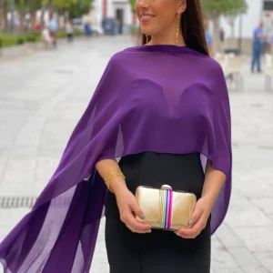 Capa de gasa morada