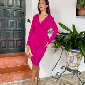 Vestido Belinda fucsia