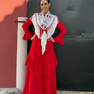 Traje flamenca Sevilla rojo